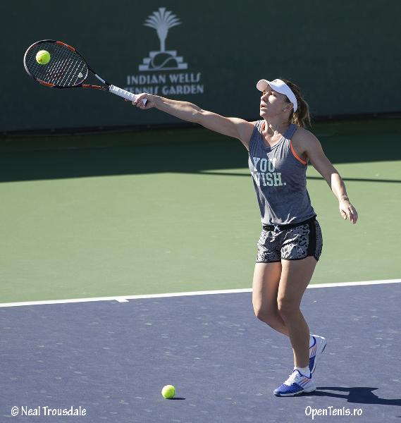 Halep - un nou antrenament la Indian Wells